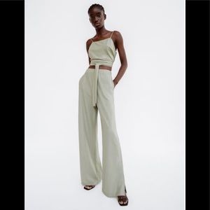 NWT Zara crop + pants set